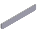 BAR, FRAME STIFFENER (STEEL) 1/2" X 2-1/4" X 16-3/4" LG.