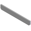 BAR, FRAME STIFFENER (STEEL) 1/2" X 2-1/4" X 16-3/4" LG.