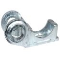 AXLE SEAT, 5" ROUND RAISED SEAT, 1.75" GALVANIZED