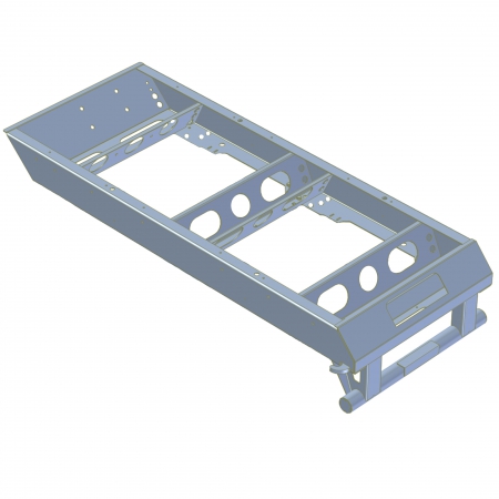 SUBFRAME ONLY! W/ BOLT HOLES ON 49" SPACING,  15" RH GALVANIZED