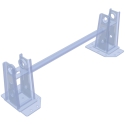 COMPLETE GALVANIZED MIDDLE HANGER ASSEMBLY, BOLT ON HI-TENSILE, FOR EQUILIZER 102" WIDE