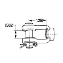 CLEVIS, HALDEX BRAKE CHAMBERS & SLACK ADJUSTERS, 0.5 PIN, 5/8-18 UNF-2B THD