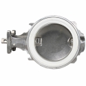 BUTTERFLY VALVE 6", MAXXLIFE W/ WHITE SEAT, STAINLESS DISC, W/O HANDLE