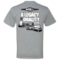 T-SHIRT BEALL LEGACY HEATHER GREY TEE SMALL