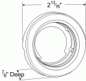 GROMMET 2" OPEN BACK