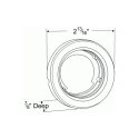 GROMMET 2" OPEN BACK
