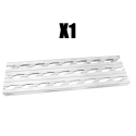 GRATING STEP FOR BULKHEAD MANDOOR, ALUMINUM 1/2 ROUND