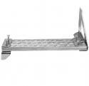 GRATING STEP FOR BULKHEAD MANDOOR, ALUMINUM 1/2 ROUND