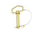PIN CLEVIS, 3/4 X 4-1/2" W/ LOOP HANDLE & HAIRPIN COTTER PIN, CARBON STEEL
