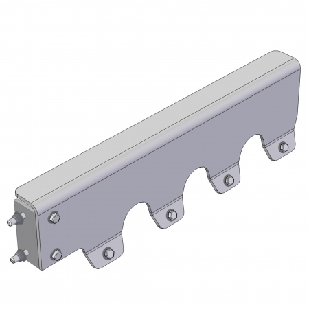 BRACKET, FENDER MOUNT ASSEMBLY, INSIDE ANGLE DRIVER SIDE, 49" WIDE