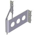 GAUGE BOX BRACKET ASSEMBLY, SINGLE BEND