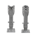 LANDING GEAR JOST H451 LOW PRO, REVERSE MOUNT CUSHION FOOT, 10YR NO LUBE GALVANIZED