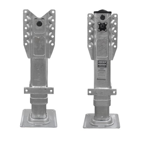LANDING GEAR JOST H451 LOW PRO, REVERSE MOUNT CUSHION FOOT, 10YR NO LUBE GALVANIZED