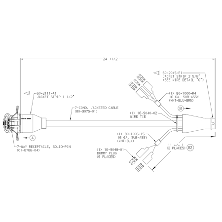 MAIN HARNESS, 7-COND. 24"