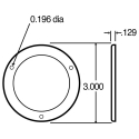 SECURITY RING FOR MODEL 30, P2 LAMPS