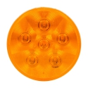 SUPER 44 LED 6 DIODE F/P/T 12V, AMBER GROMMET MOUNT