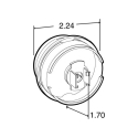 TRUCK-LITE, 8-DIODE, 2" M-30, AMBER, CLEAR, GROMMET MOUNT F&F