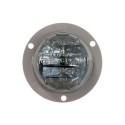 LAMP 2" PC LED PLG. CLEAR LENS, RED LIGHT FLANGE MOUNT