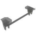 GALVANIZED REAR HANGER ASSEMBLY, BOLT ON HI-TENSILE COMPLETE SPRING RETAINER ASSEMBLY, 96" WIDE