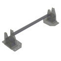 GALVANIZED REAR HANGER ASSEMBLY, BOLT ON HI-TENSILE COMPLETE SPRING RETAINER ASSEMBLY, 96" WIDE