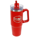 MAC TRAILER TUMBLER, RED 30OZ W/ STAINLESS & COPPER VACUUM INSULATION