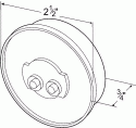 LAMP, 2 1/2" RED MARKER CLEARANCE MARKER GROMMET MOUNT