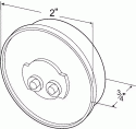 LAMP, 2" RED MARKER CLEARANCE MARKER GROMMET MOUNT