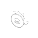LAMP, LED 2" AMBER 9-DIODE CLEARANCE MARKER
