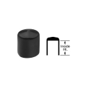 BLACK VINYL CAP FOR 1-1/2", STEEL PIPE