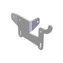 JOST ALUMINUM 2-SPEED DOLLY BRACKET, BOLT-ON PASSENGER SIDE