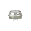 2" LAMP, 8-DIODE , M-30 RED LED, CLEAR GROMMET MOUNT, FIT N FORGET