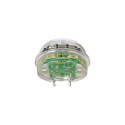 2" LAMP, 8-DIODE , M-30 RED LED, CLEAR GROMMET MOUNT, FIT N FORGET