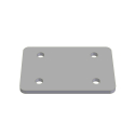 BODY GUIDE HOLD DOWN PLATE, ALUMINUM BOLT-ON