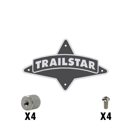 LOGO ASSEMBLY, TRAILSTAR BLACK