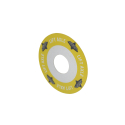 DECAL GLADHAND "LIFT AXLE" YELLOW W/ ADHESIVE BACK