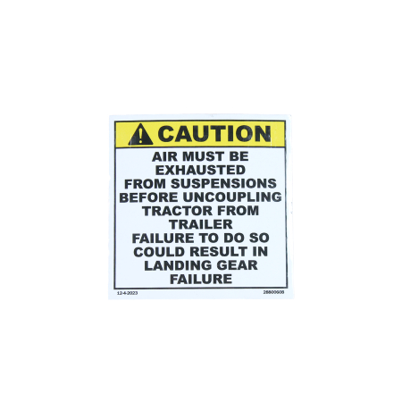DECAL, "DOLLY CAUTION"