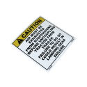 DECAL, "DOLLY CAUTION"
