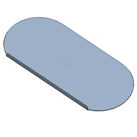 MAN DOOR-RADIUS BULKHEAD, STEEL