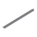 HINGE,3/8" ALUM CONTINOUS 44" 3" OPEN WIDTH, ALUMINUM PIN