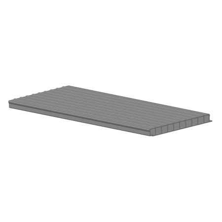 DECKING, 12-1/2", 33" LG 10 VOID, KNURLED W/LIP