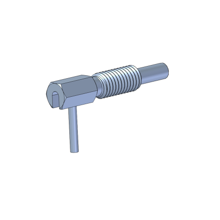 RETRACTABLE PLUNGER STAINLESS 1/2"-13,  LOCKING NOSE