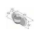 MODEL 60 BUBBLE LENS, AMBER MIDTURN