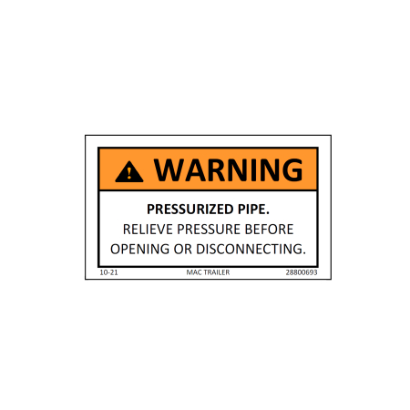 DECAL "TANK PRESSURE WARNING"