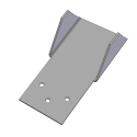 TIRE CARRIER BRACKET HALF ROUND