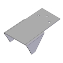 TIRE CARRIER BRACKET HALF ROUND