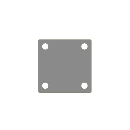 FLANGE,  3" CHECK VALVE SQUARE 4 BOLT BLIND