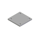 FLANGE,  3" CHECK VALVE SQUARE 4 BOLT BLIND