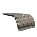 FENDER, SINGLE RADIUS 130", ALUMINUM 18H X 25W, 20 DEG. RADIUS W/ RIBS, FRONT FENDER DRY BULK TANK
