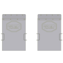 MUD FLAP ASSEMBLY, PAIR 24" X 36" W/ ANTI-SAIL BRACKETS