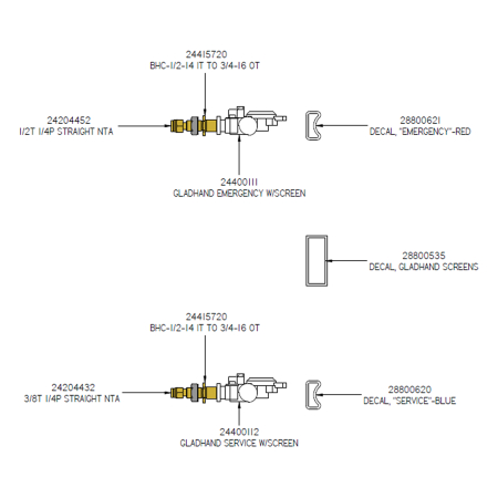 GLADHAND ASSEMBLY
